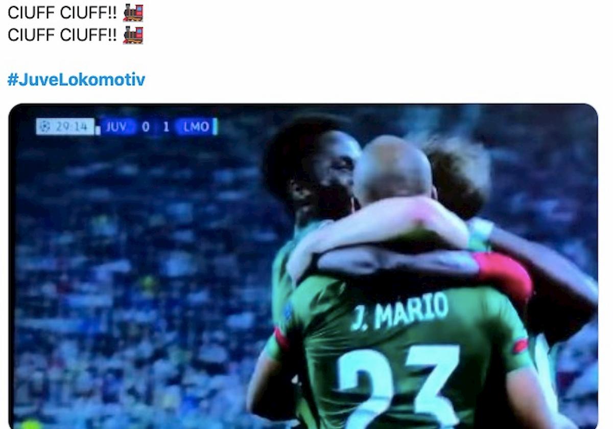 Inter sfottò Juventus Joao Mario Ciuf Ciuf Lokomotiv