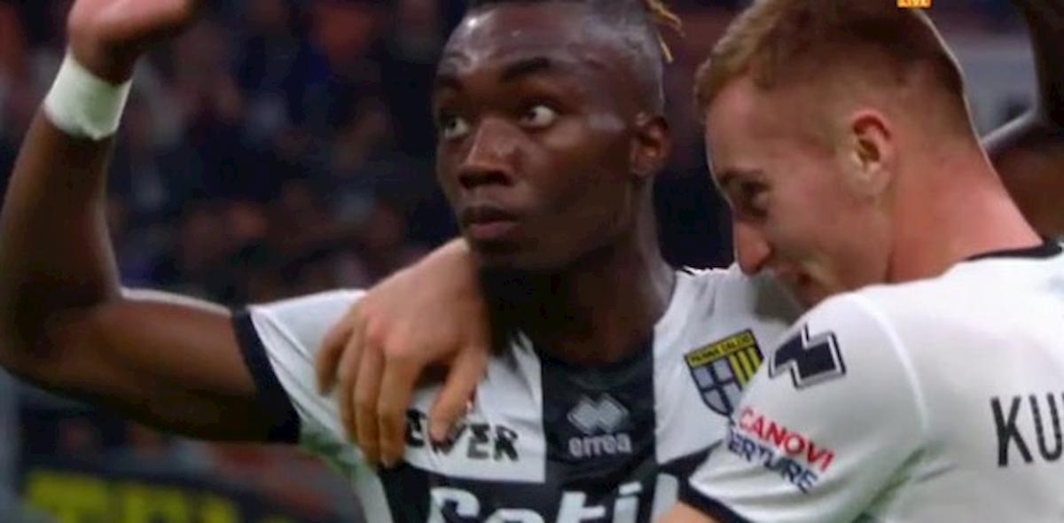 Karamoh Inter Parma gol scusa tifosi applaudono