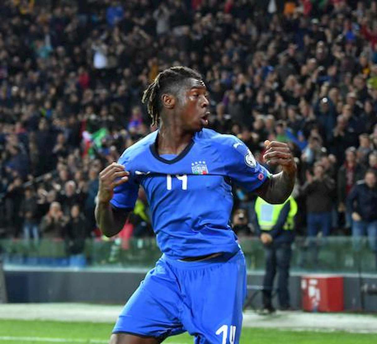 Kean Italia Irlanda under 21 espulsione fallo reazione parrott