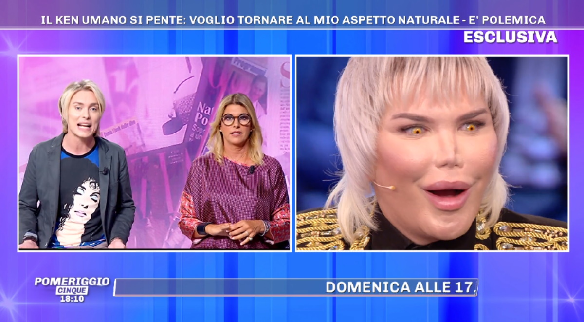 Rodrigo Alves e Roger Garth a Pomeriggio 5