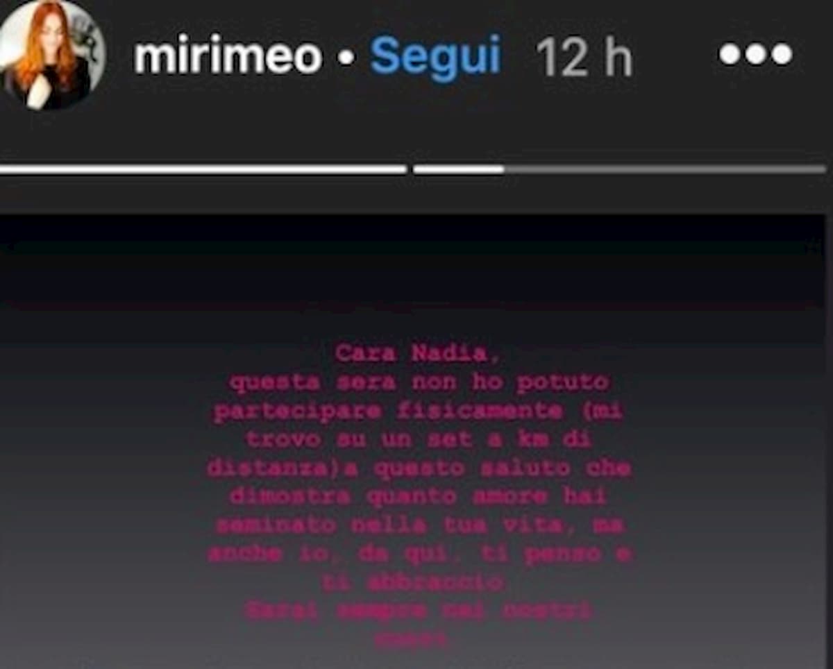 Il post di Miriam Leone su Instagram