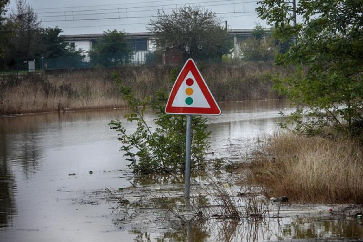 Maltempo Alessandria, foto Ansa