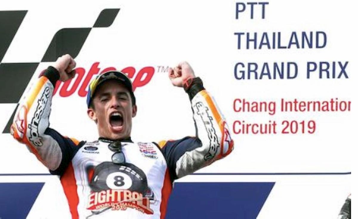 Marquez campione mondo MotoGp ottavo titolo in carriera