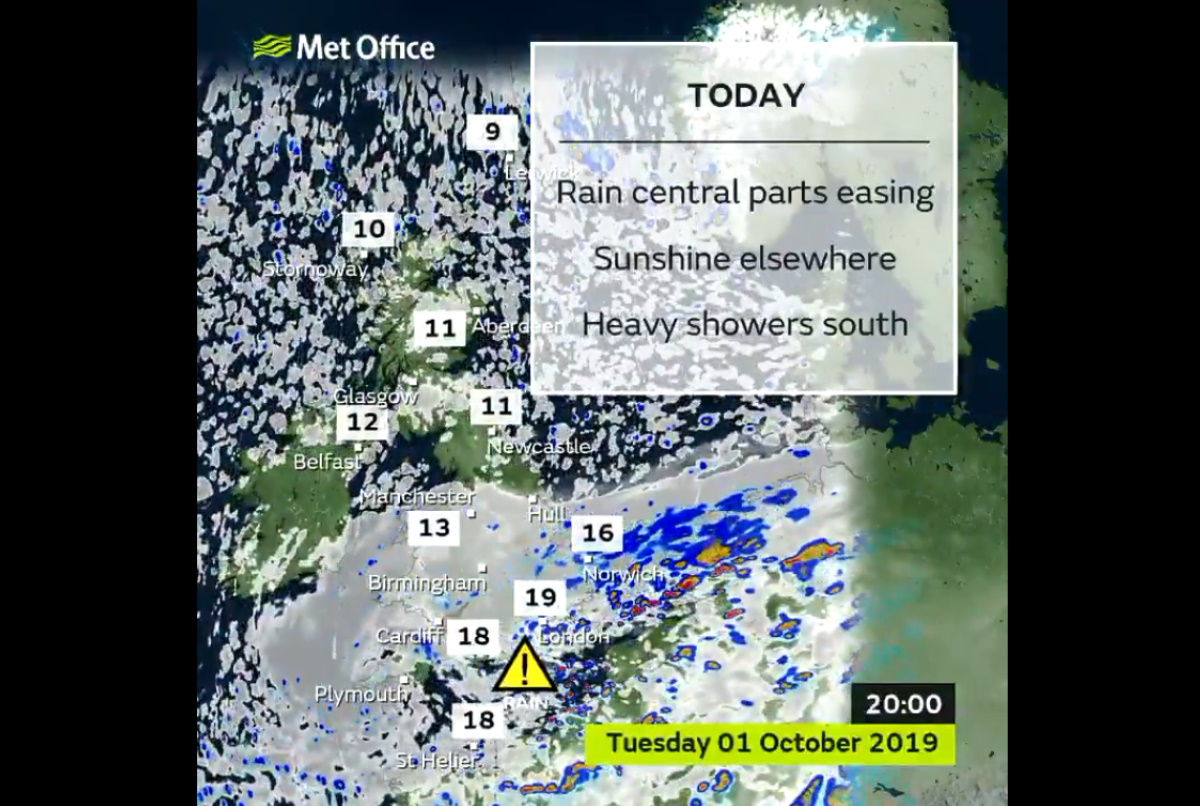 Uragano Lorenzo Londra Gb