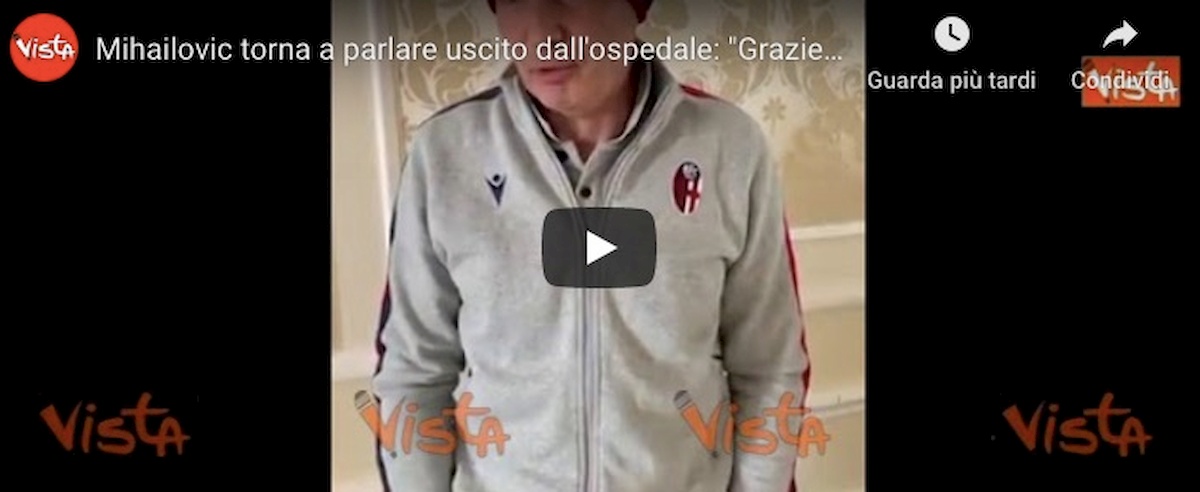 Mihajlovic uscito ospedale Vincerò partita contro malattia