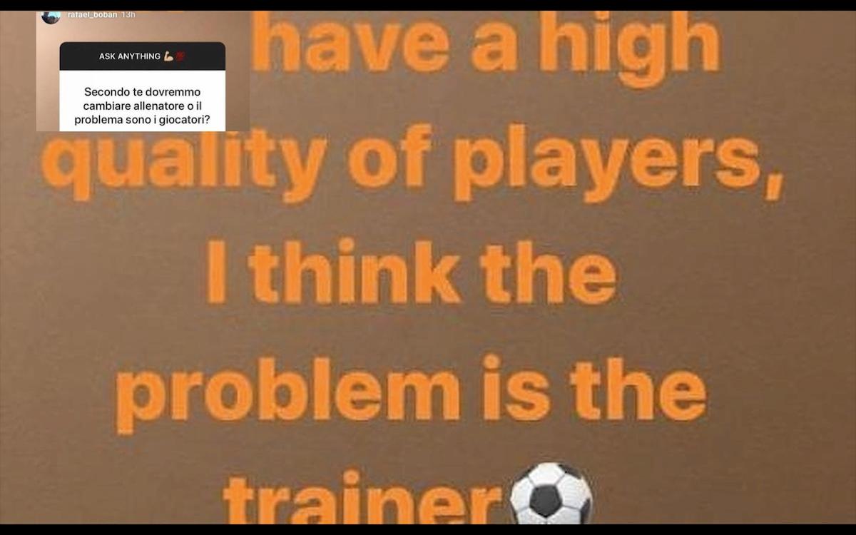 Milan figlio Boban Giampaolo Instagram Allegri meglio