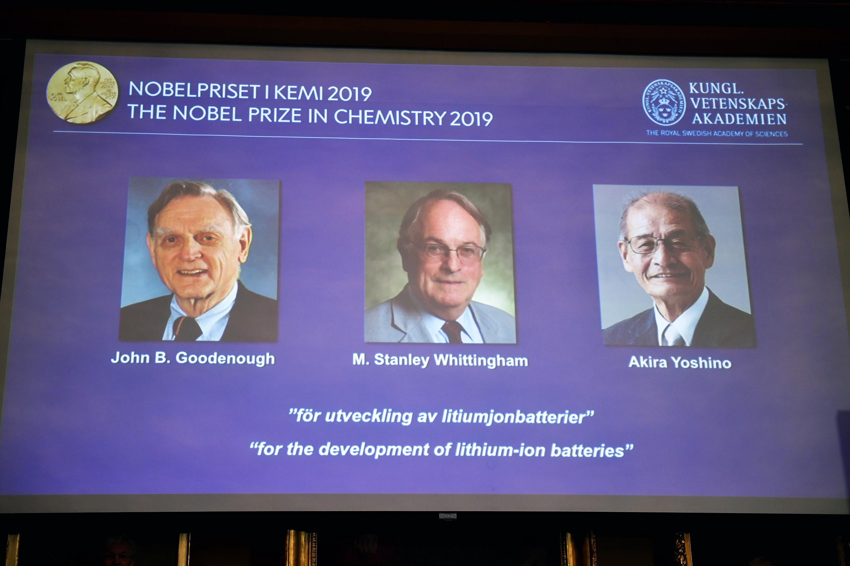 Nobel Chimica 2019 batterie litio