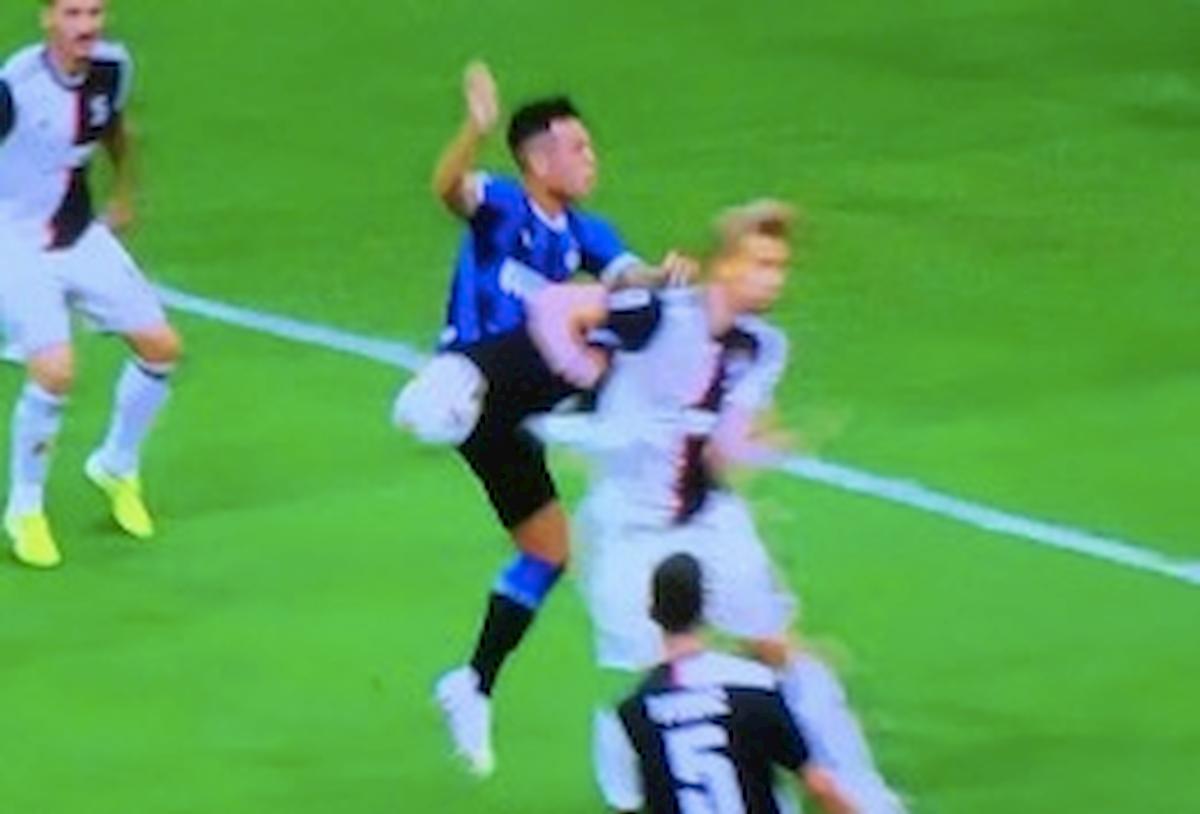 Rigore Inter Juventus De Ligt mano arbitro Rocchi var