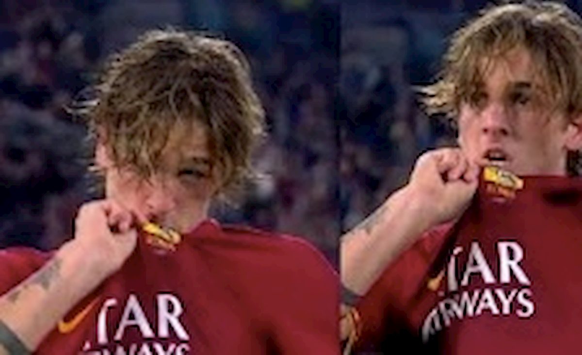 Roma Milan Zaniolo bacia maglia risponde Capello parlo campo
