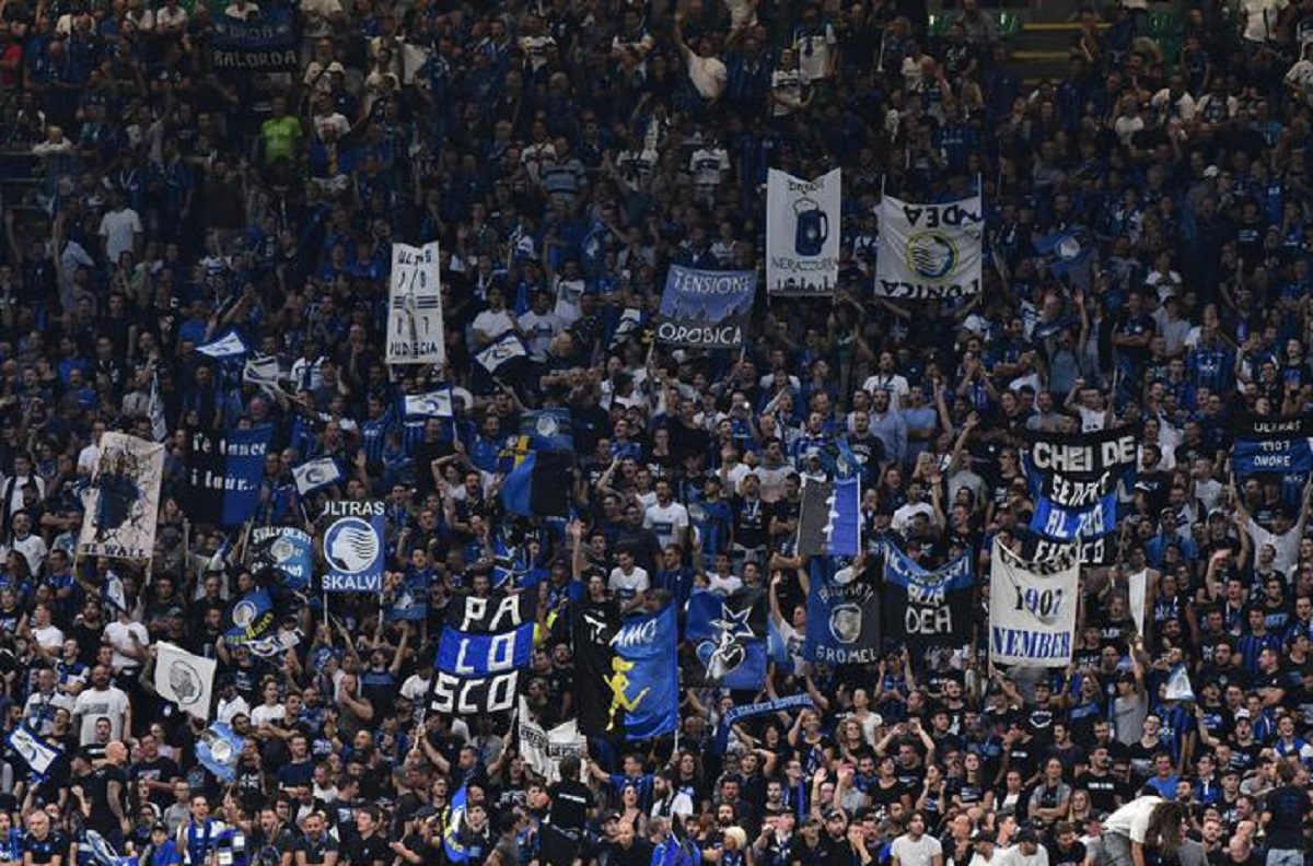I tifosi dell'Atalanta a San Siro, Ansa