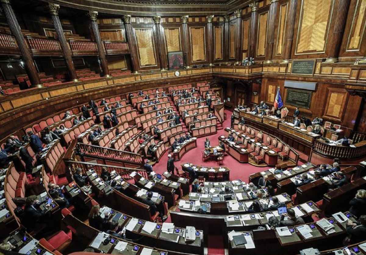 L'aula del Senato, Ansa