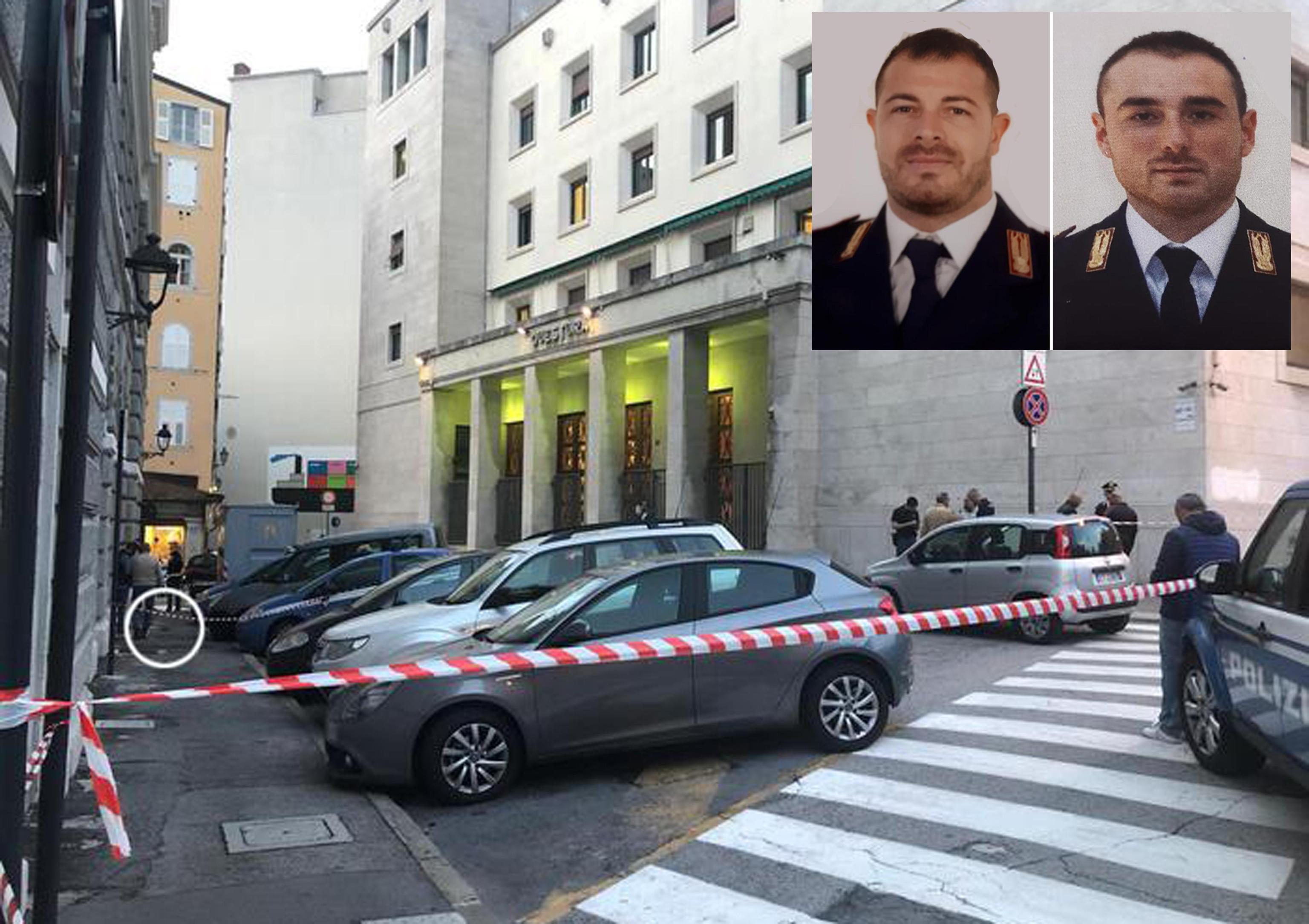 Trieste sparatoria poliziotti uccisi fondine sequestrate