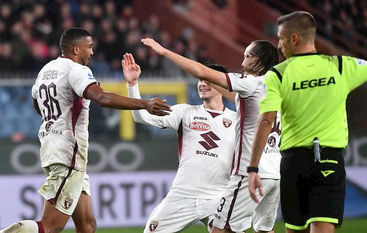 Genoa-Torino 0-1, gol Bremer. Favilli Agudelo fermi al palo