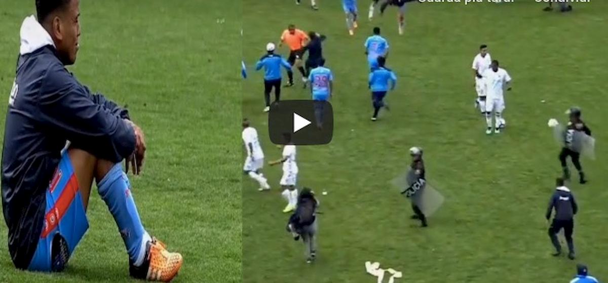 Perù, guerriglia in campo: interviene polizia video YouTube