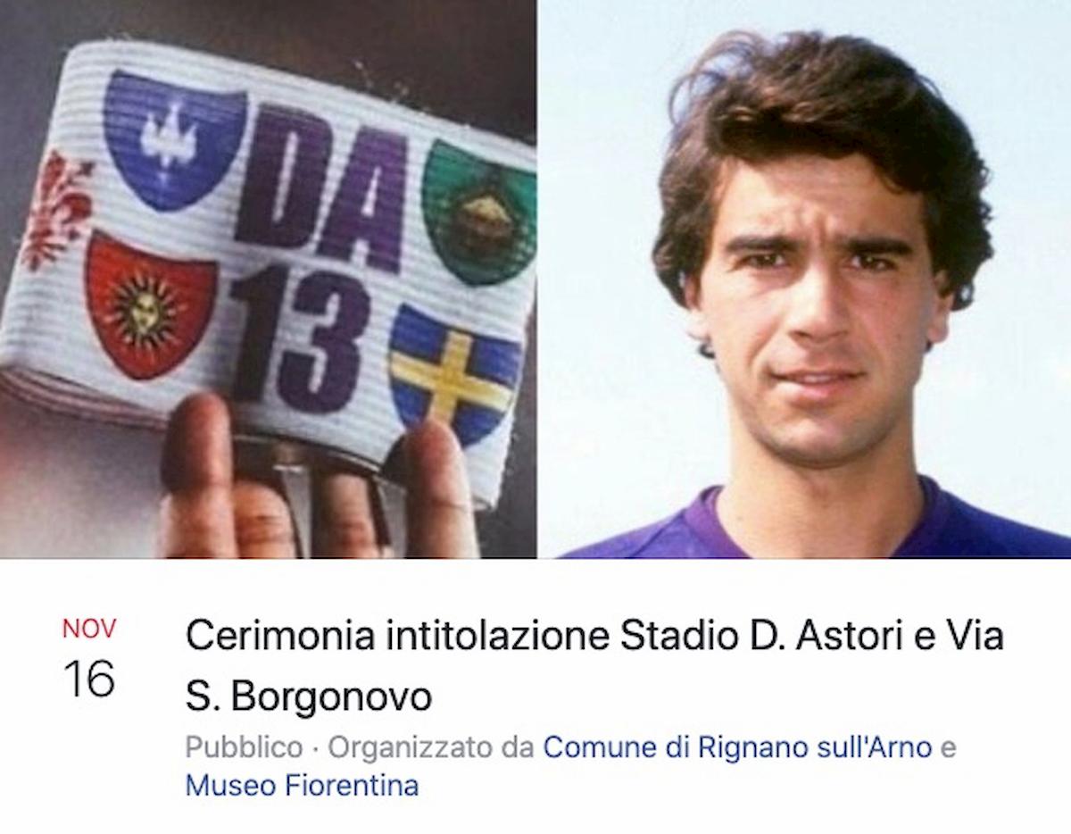 Rignano sull'Arno stadio intitolato Astoria, via Borgonovo