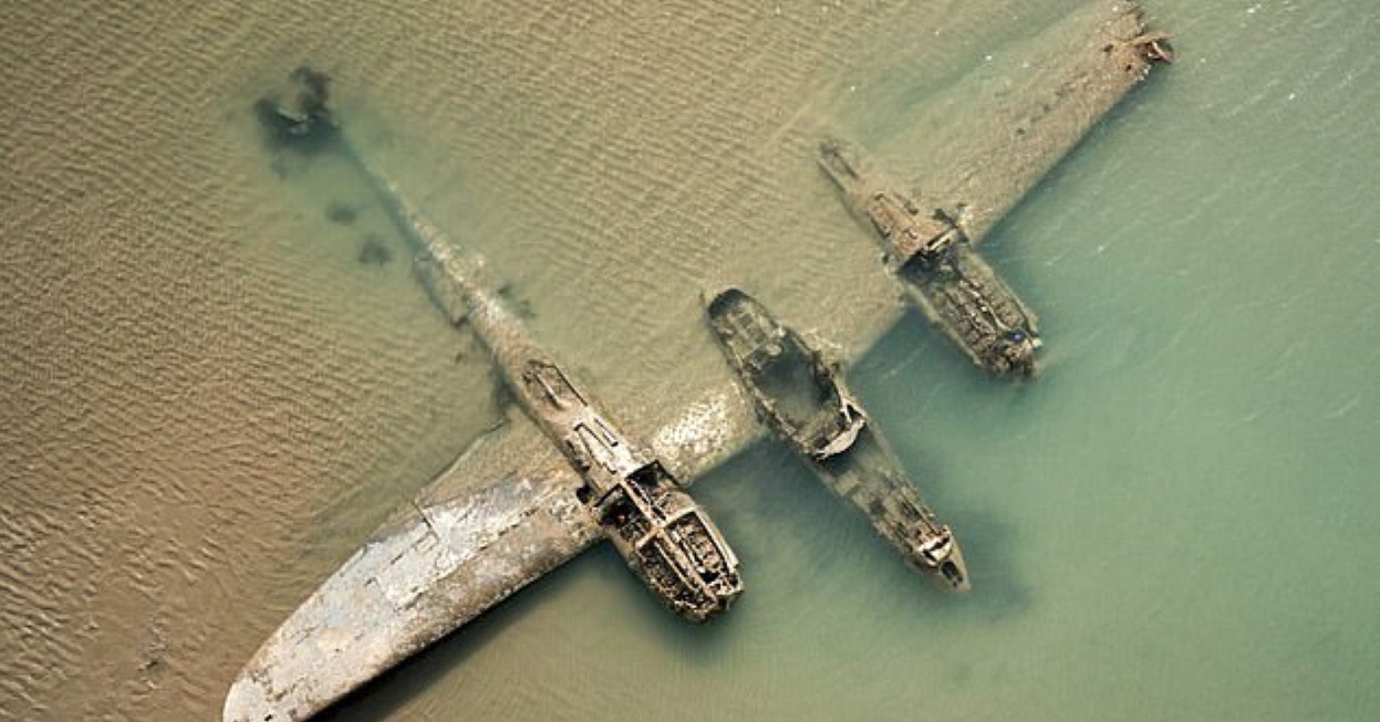 Aereo Usa incastonato costa Galles dal 1942