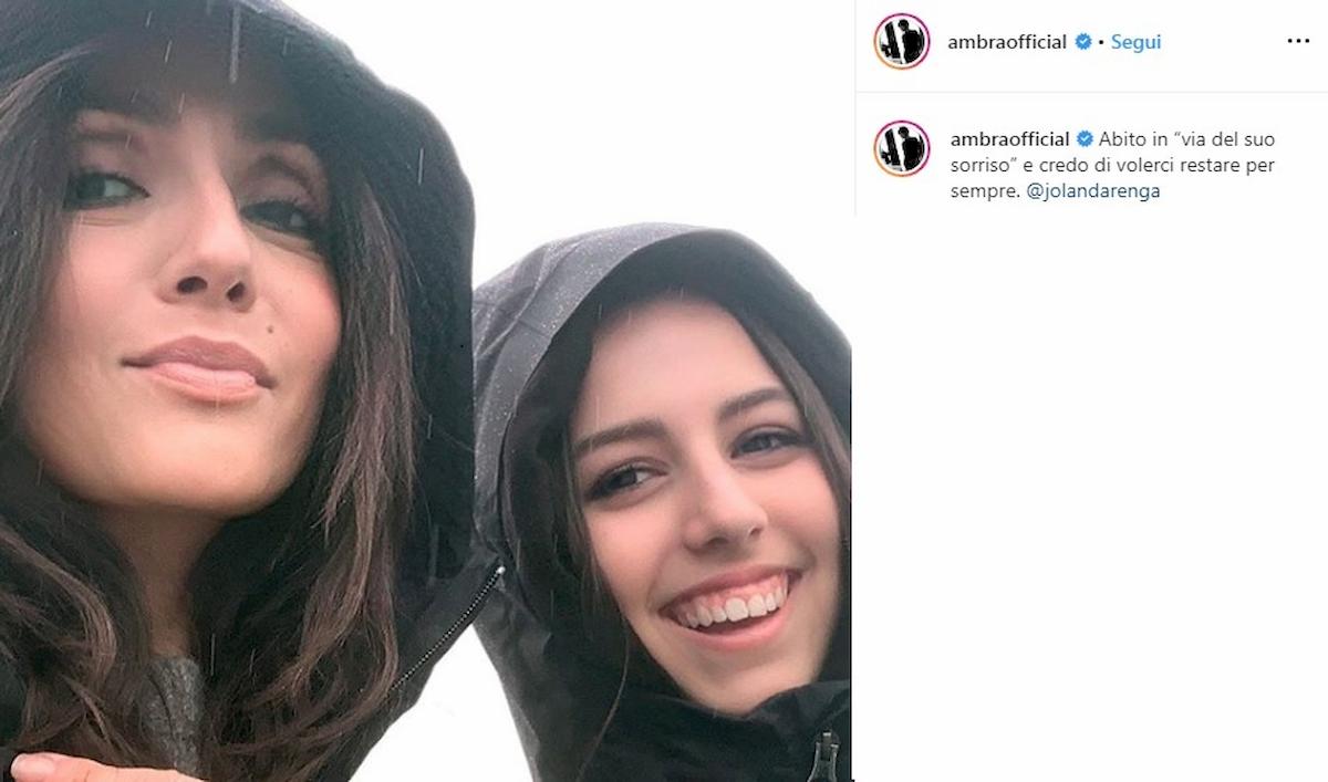 ambra angoini con la figlia jolanda