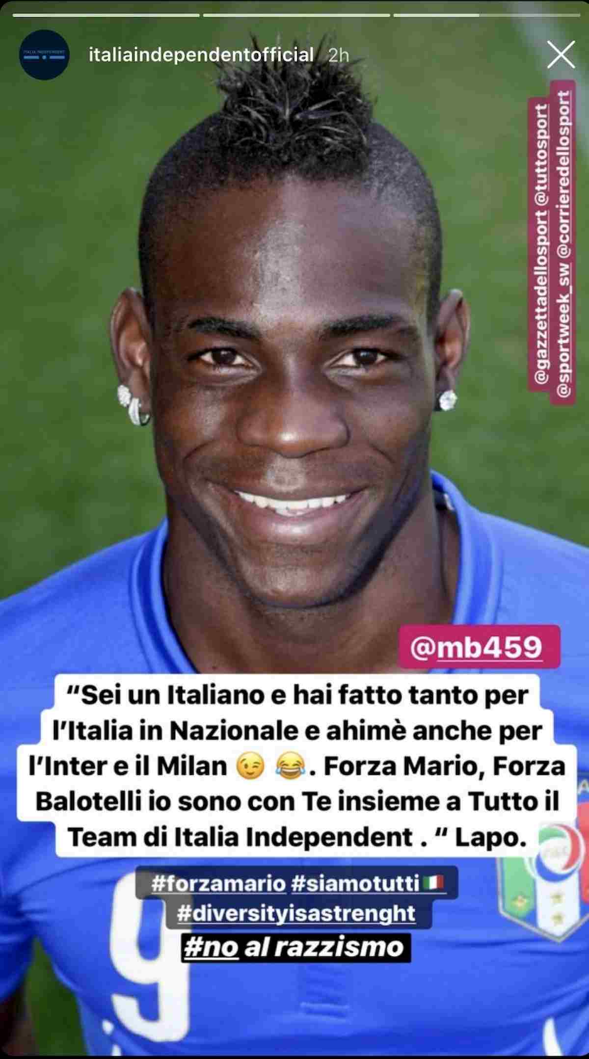 Lapo Elkann si schiera con Mario Balotelli su Instagram è italiano e Nazionale