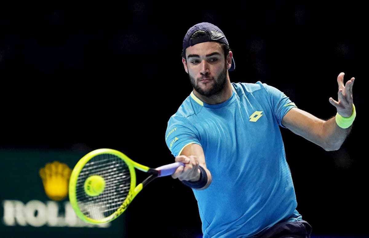 Matteo Berrettini nella storia del tennis italiano: è il primo a vincere una partita alle Finals