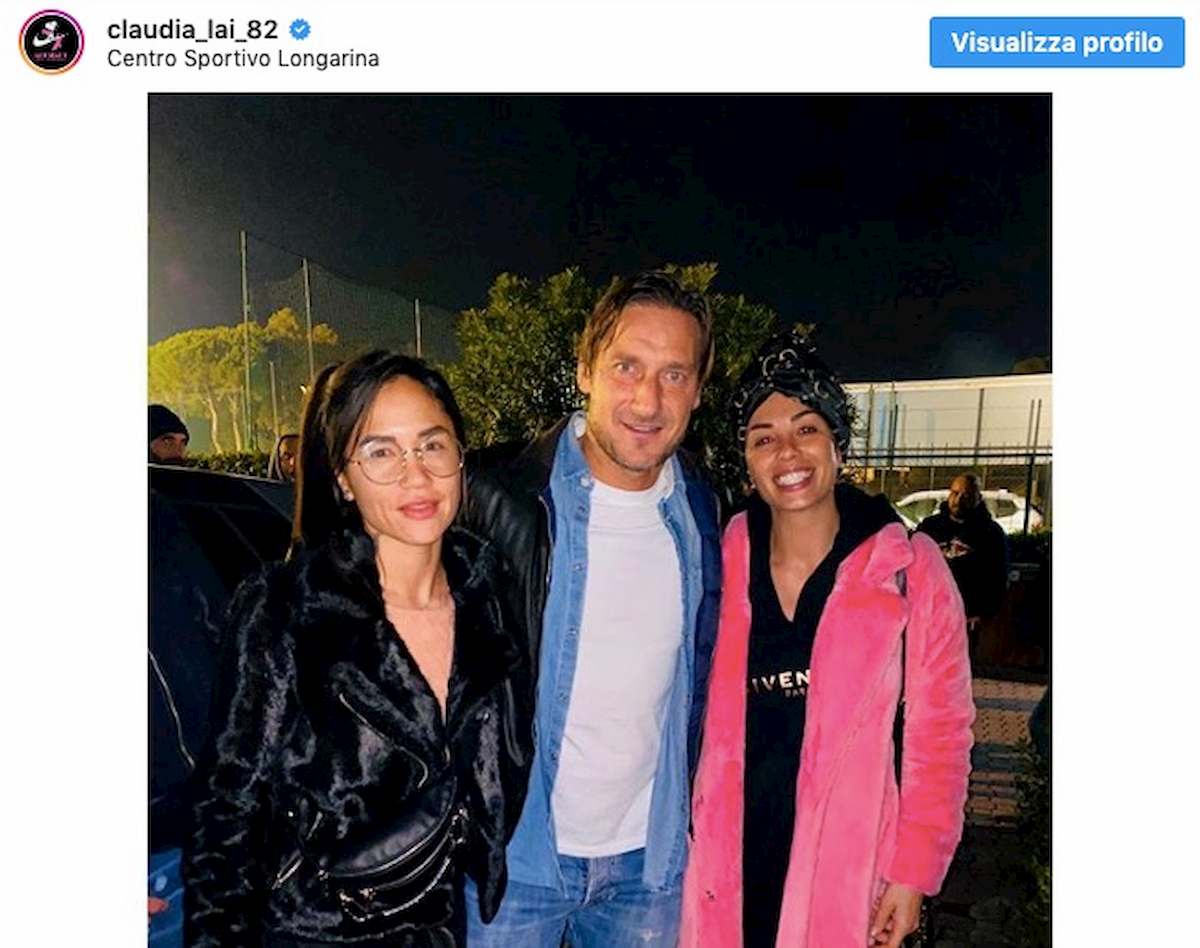 Claudia Riana Nainggolan da Totti, foto Instagram