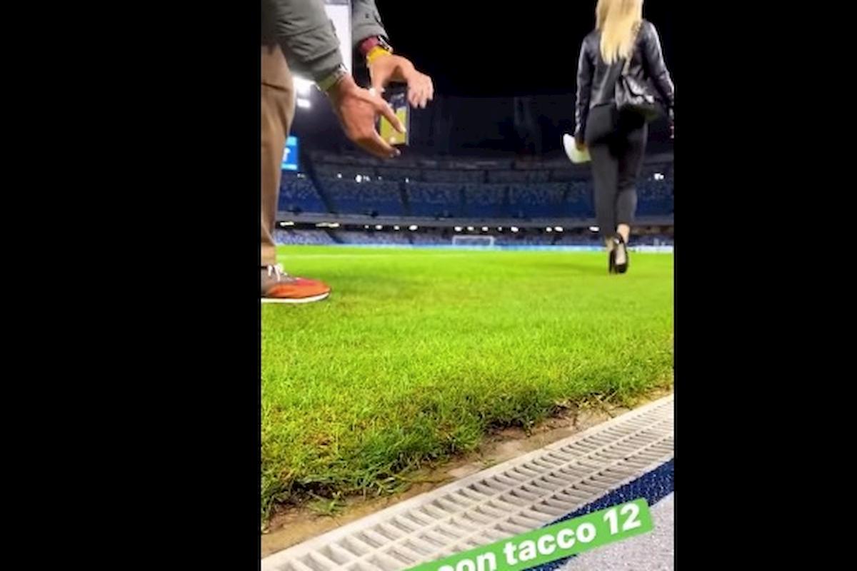 Diletta Leotta sfila al San Paolo lato b su Instagram e YouTube