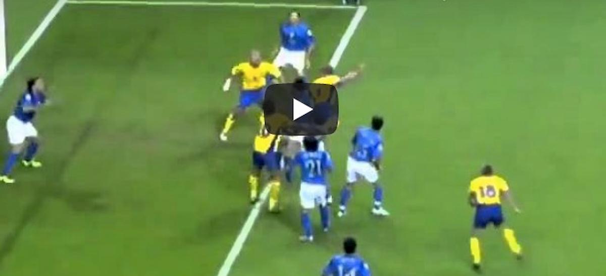Gianni Caliano come Ibrahimovic, gol colpo scorpione video YouTube