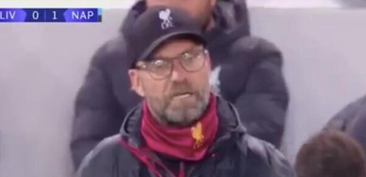 Liverpool-Napoli, gol Mertens: reazione Klopp è un meme sui social