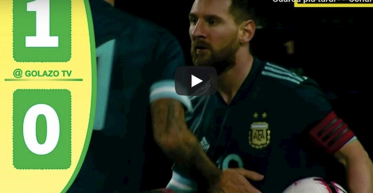 Argentina Brasile 1 0 Messi gol video YouTube