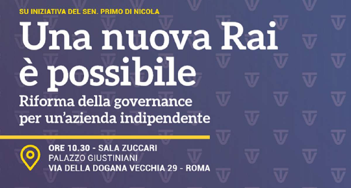 "Una nuova Rai è possibile", il convegno al Senato per "un'azienda indipendente"