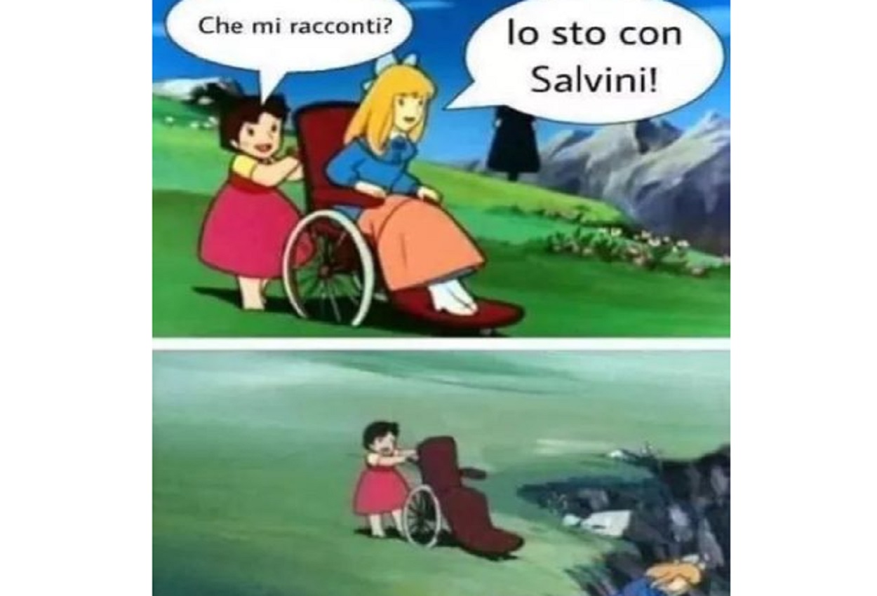 La vignetta condivisa su Facebook