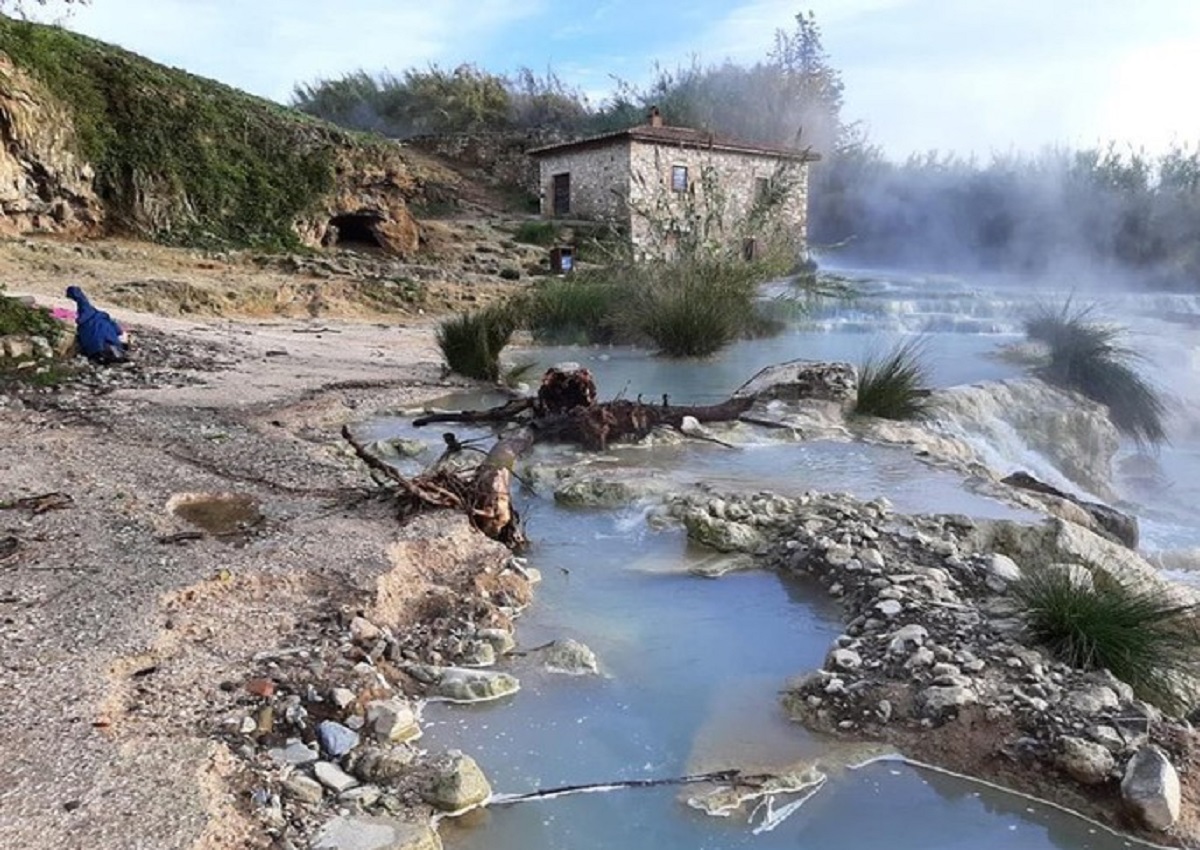 Le cascatelle di Saturnia, Ansa