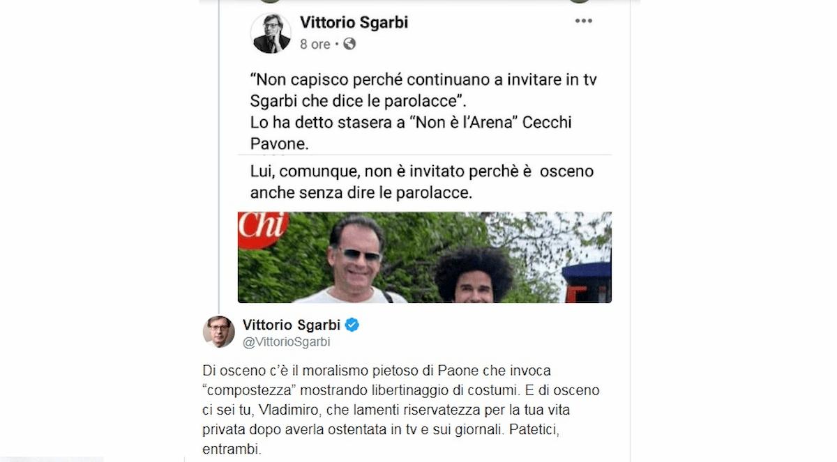 sgarbi contro vladimir luxuria