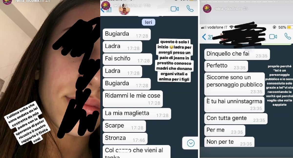 Guendalina Tavassi, la figlia l'accusa di averla presa a schiaffi. E mostra la foto