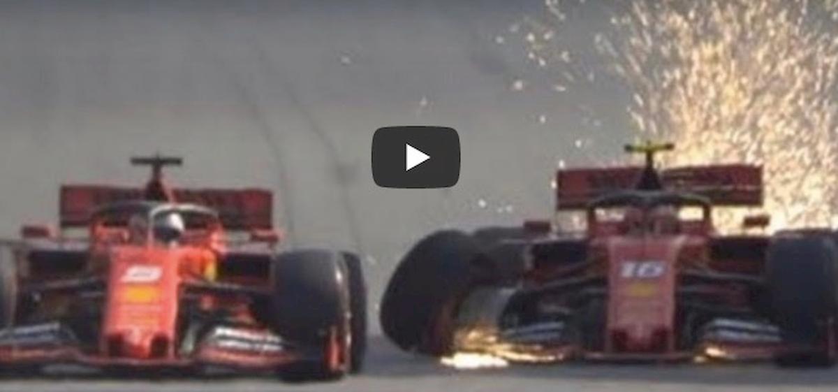 Vettel Leclerc si buttano fuori a vicenda in Brasile video YouTube formula 1