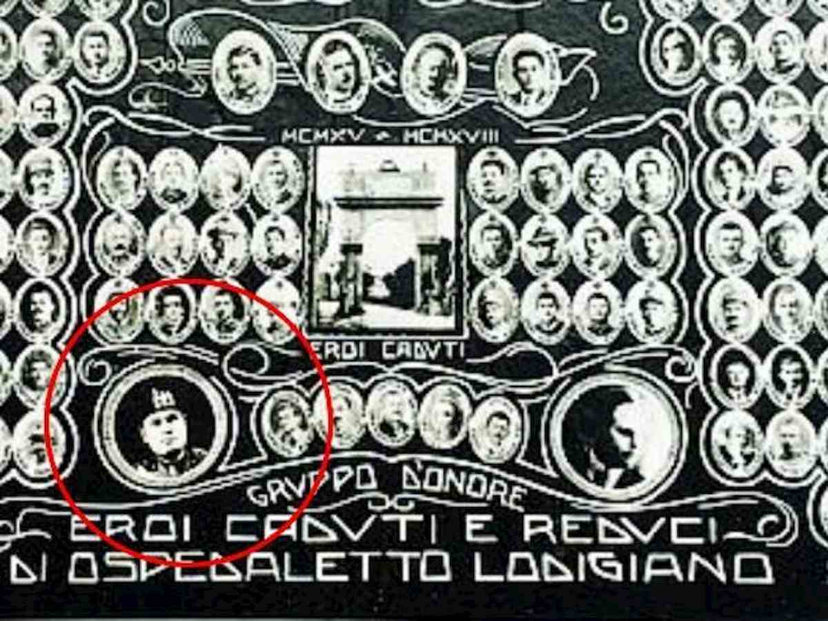 volto mussolini ospedaletto lodigiano