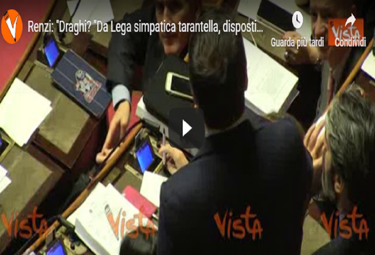 Matteo Renzi, agenzia Vista