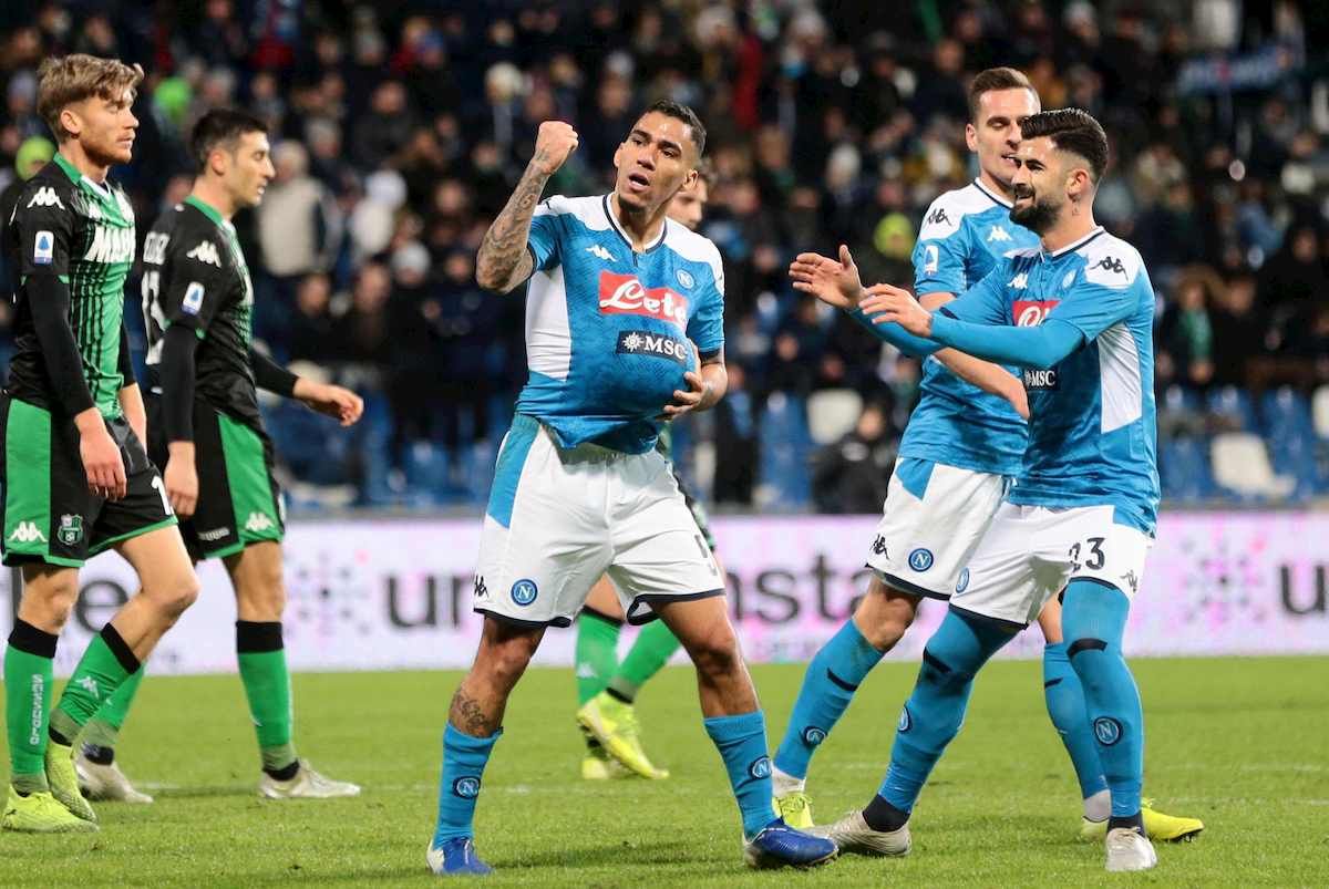 Sassuolo-Napoli 1-2, autogol di Obiang al 94': prima vittoria per Gattuso