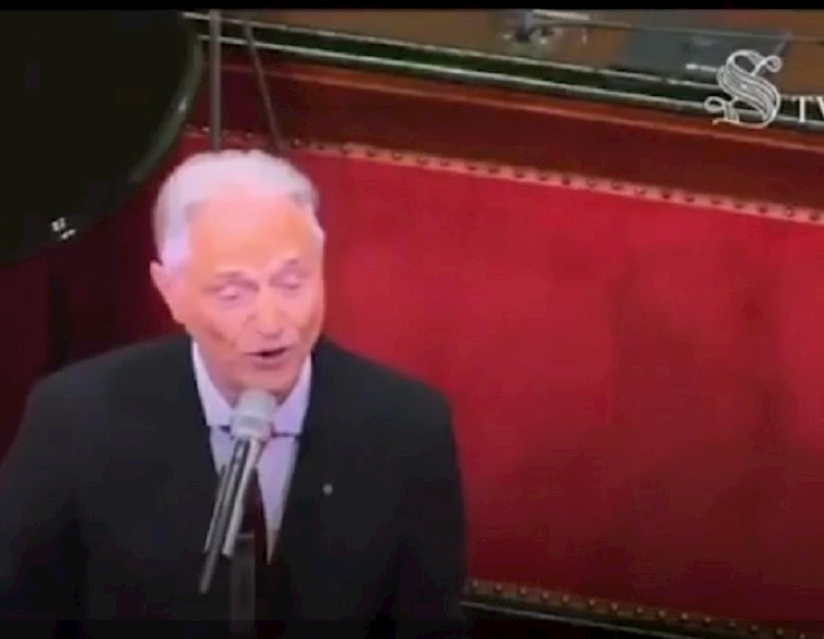 amedeo minghi canta in senato