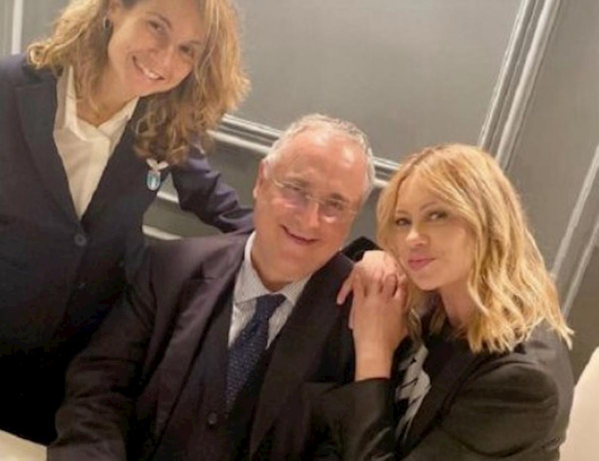 Anna Falchi e la foto con Lotito su Instagram: "Con il mio adorato presidente..."