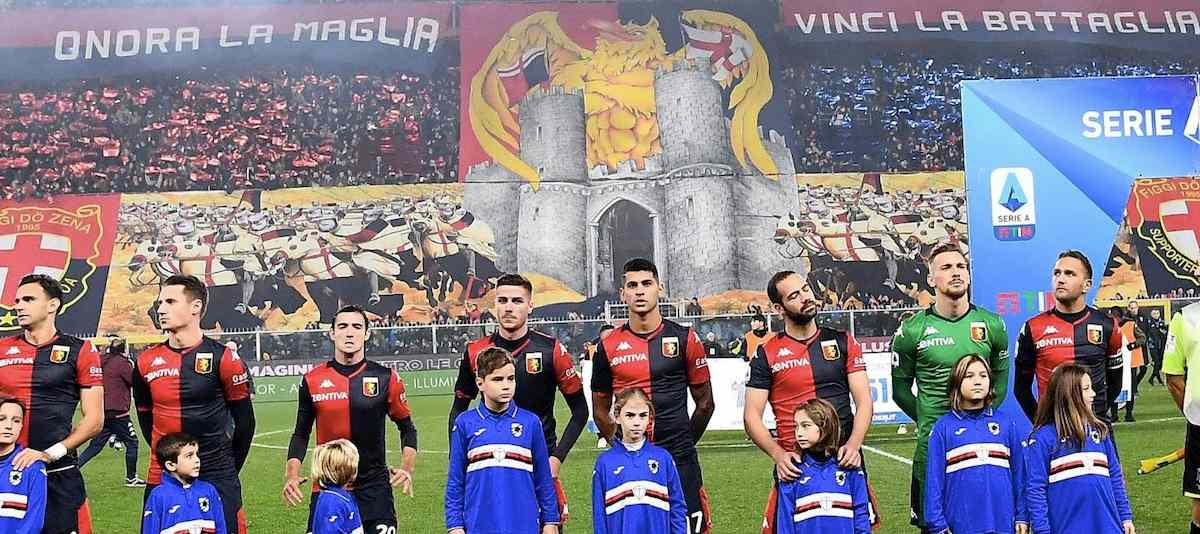 Genoa-Sampdoria, striscioni e coreografie del derby FOTO