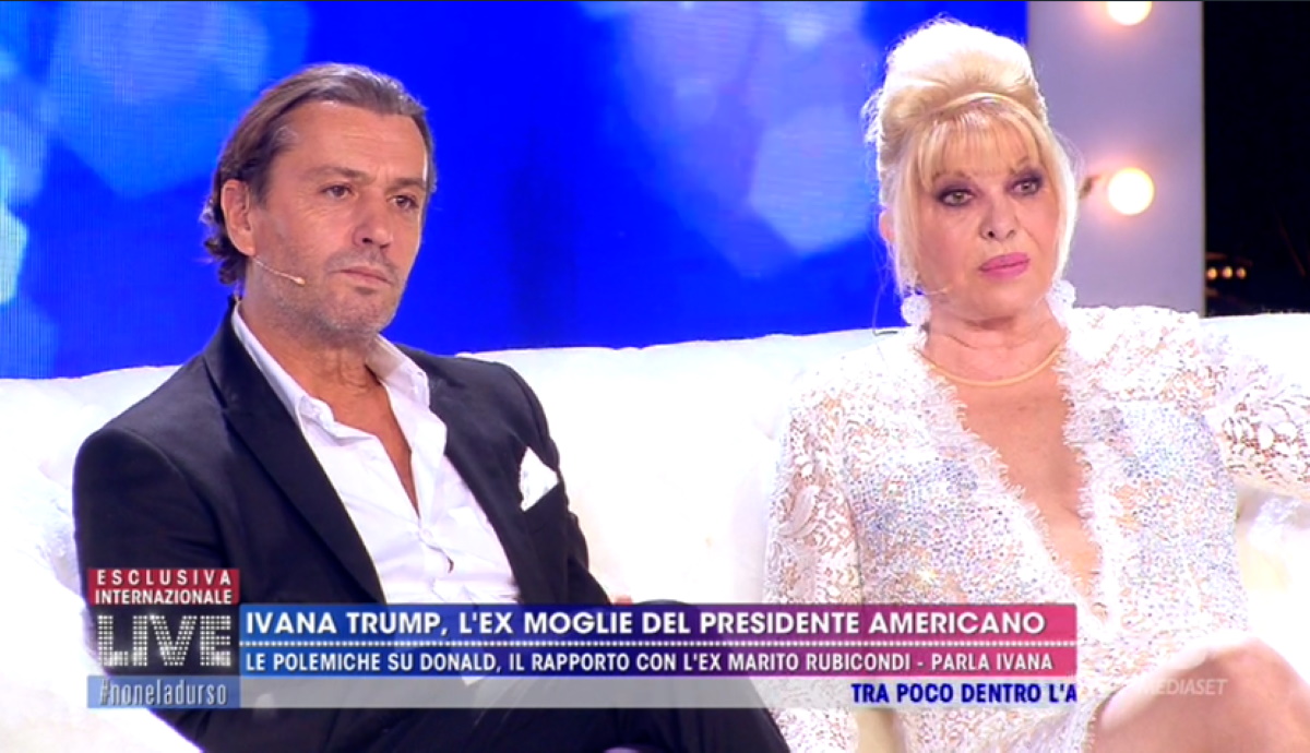 Rossano Rubicondi e Ivana Trump, figli "avidi idioti" a Live Non è la D'Urso