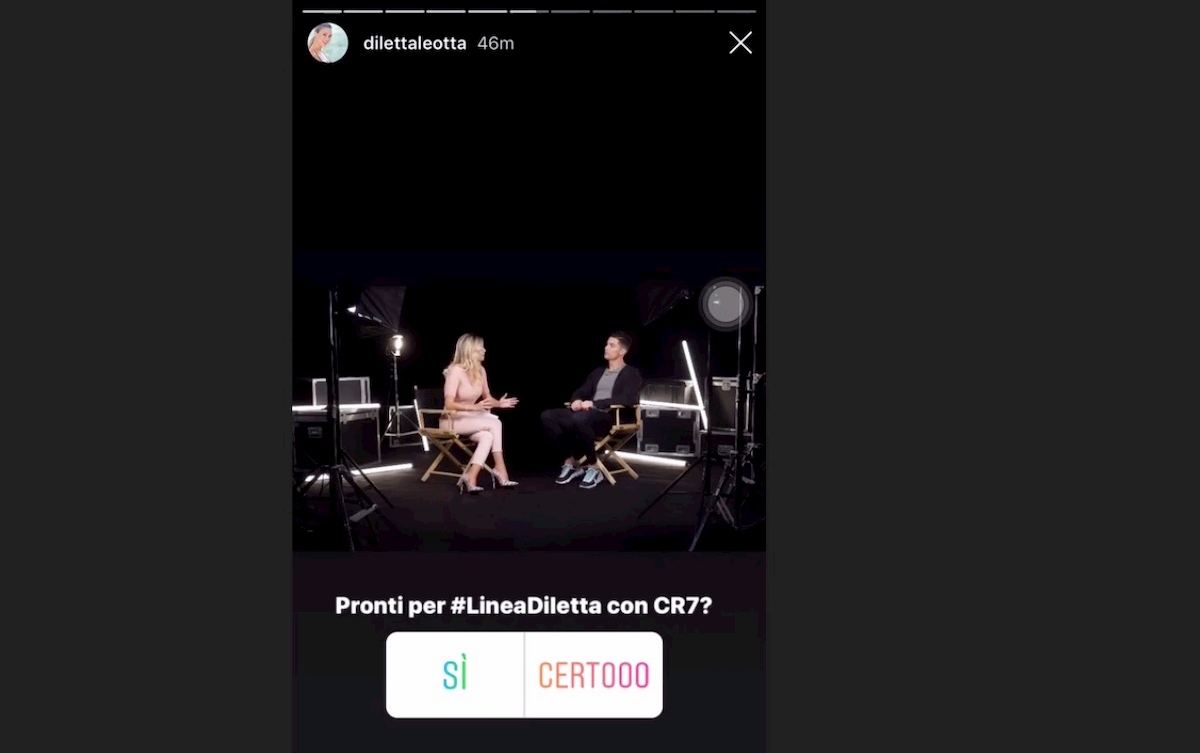 Diletta Leotta e il suo debole per Cristiano Ronaldo, dalle storie Instagram all'intervista