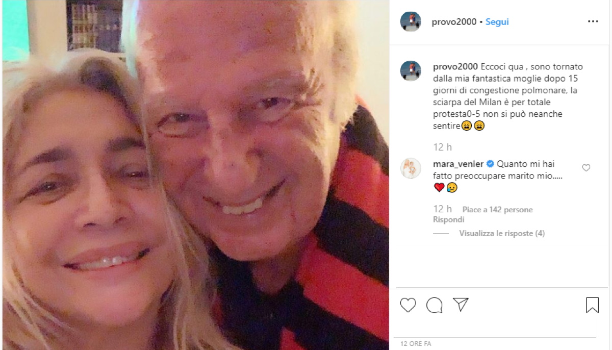 Mara Venier triste a Domenica In: marito Nicola Carraro sta male