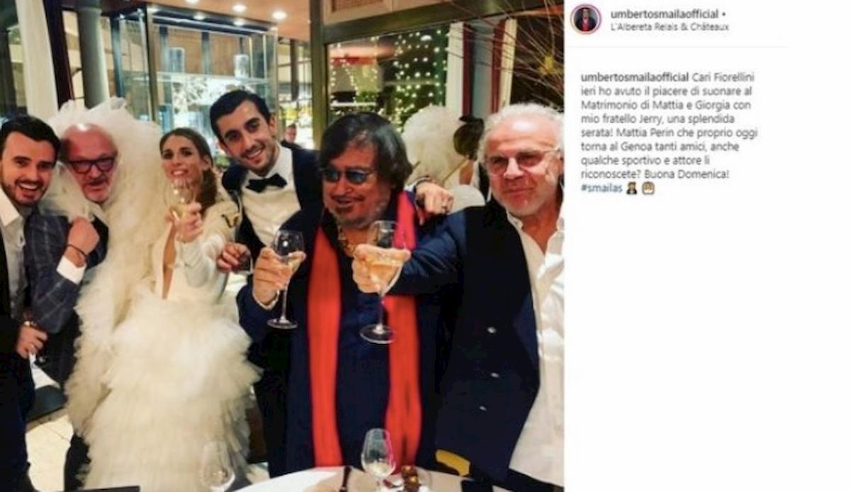 Perin-Giorgia Miatto matrimonio show con Jerry Calà e Umberto Smaila