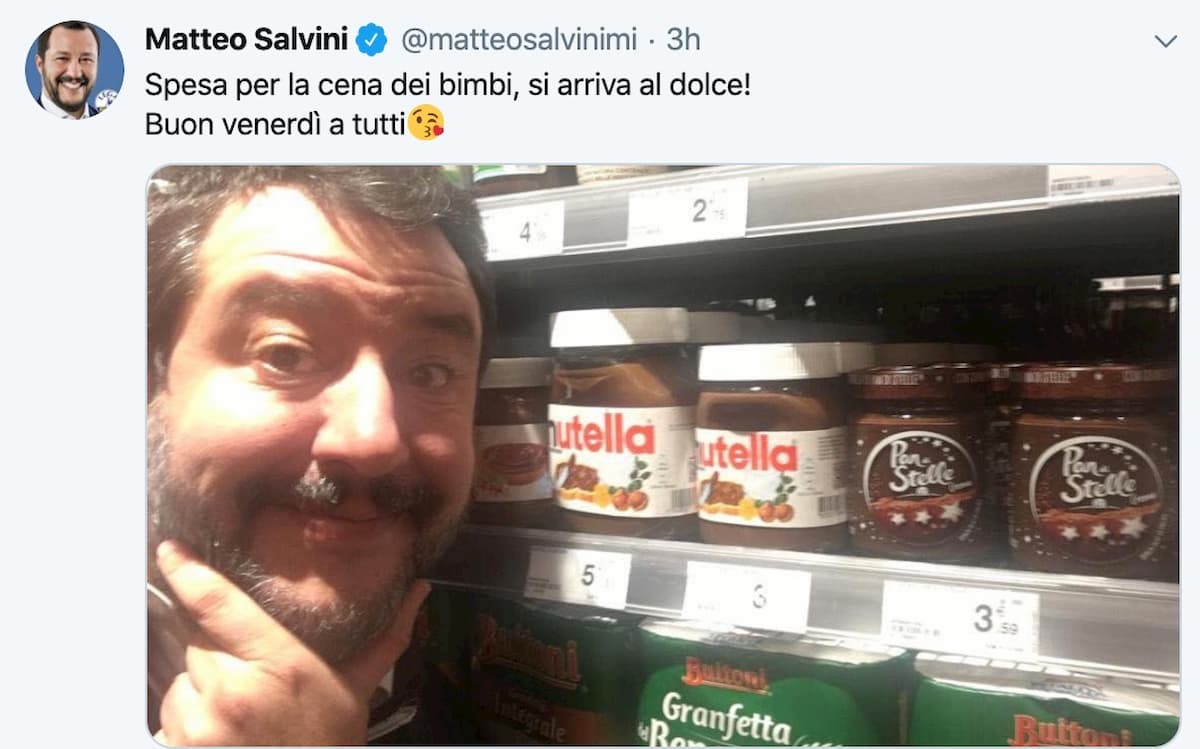 Nutella, marcia indietro di Salvini dopo le critiche bipartisan: "Però Ferrero compri ingredienti italiani"