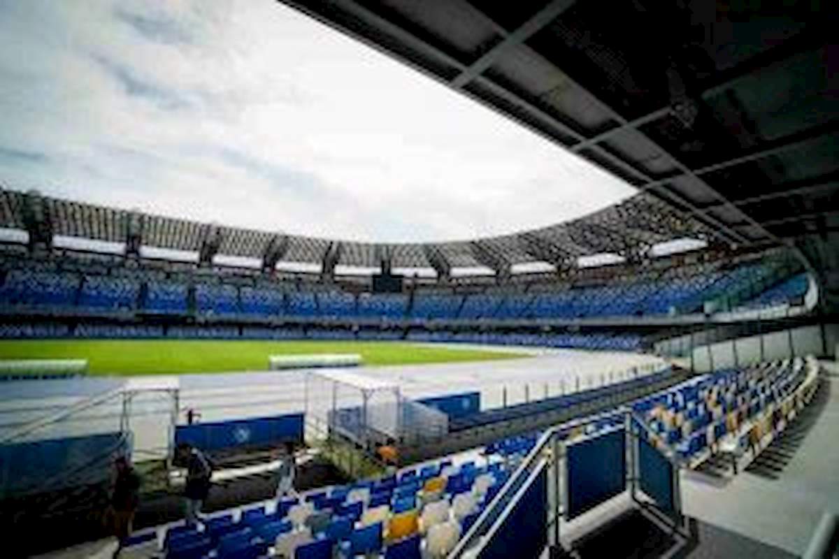 Napoli-Parma, tetto dello stadio San Paolo crollato: ecco i lavori per far giocare la partita VIDEO