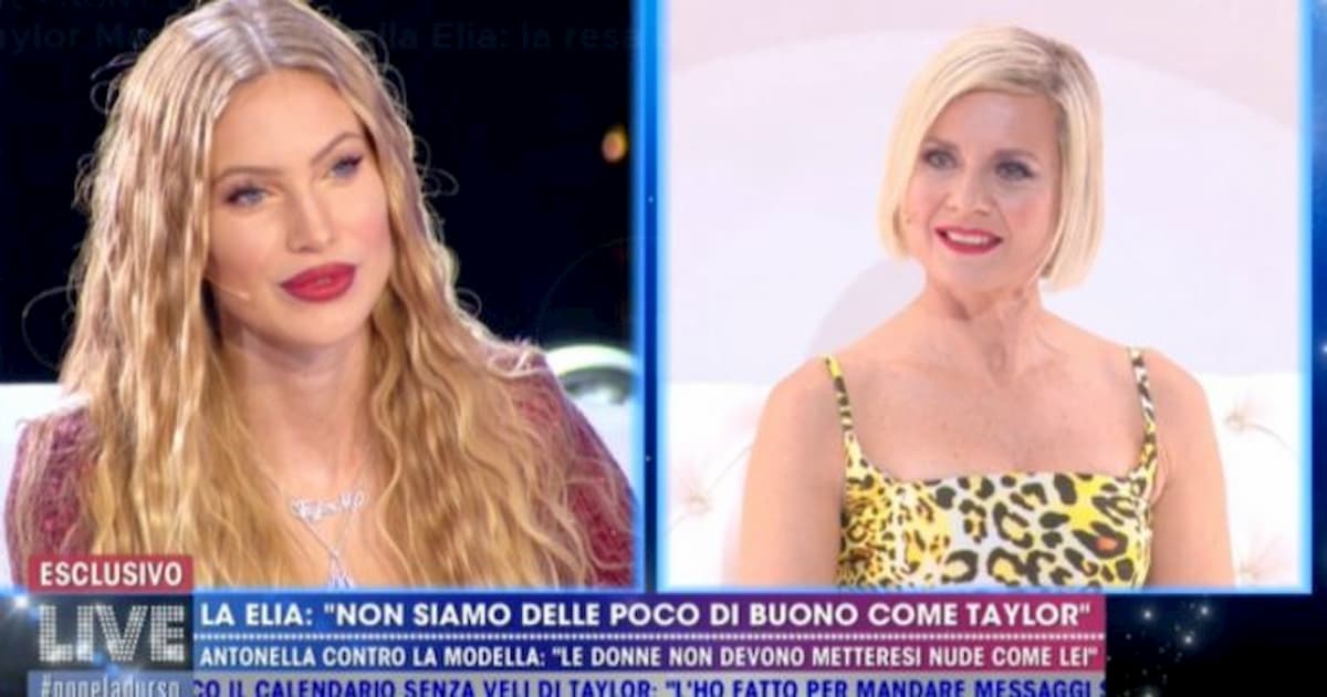Live Non è la D'Urso, Antonella Elia a Taylor Mega: "Con le tue foto aiuti i ragazzini a farsi le pi**e"