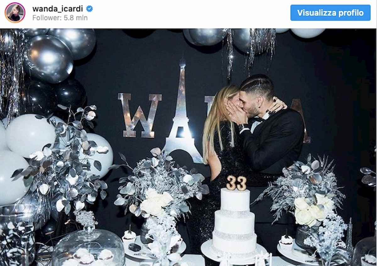 Wanda Nara festeggia su Instagram, Inter eliminato Champions