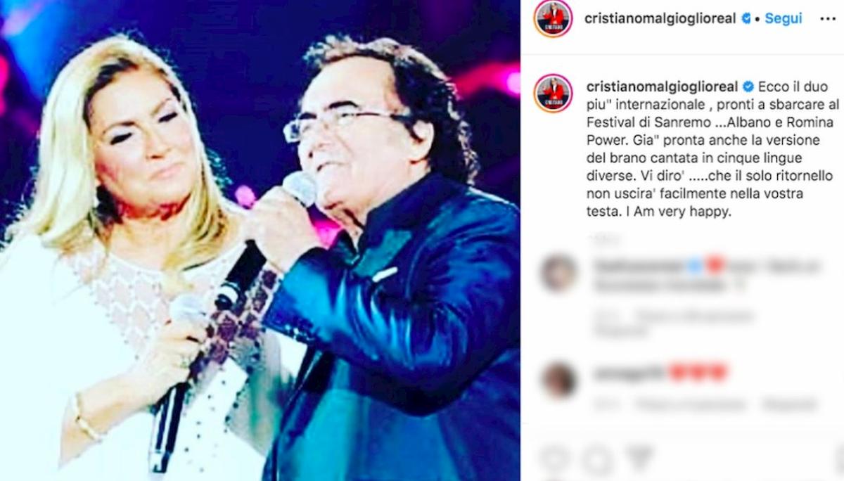 al bano e romina su instagram