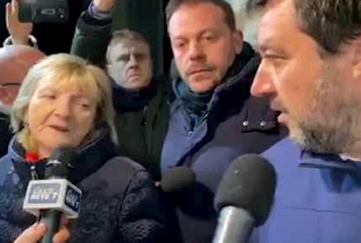 Anna Rita Biagini con Salvini